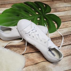 White leather converse